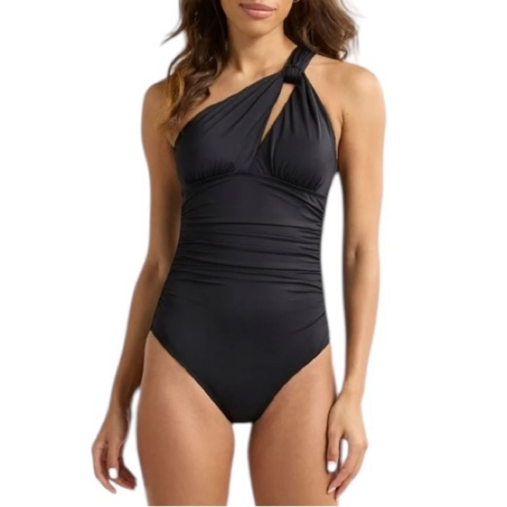 Sofia By Sofia Vergara Black One-Piece Swimsuit - image 2